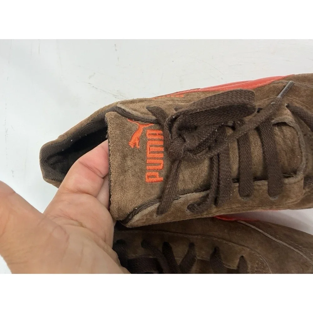 PUMA Speedcat OG Mens Size 7.5 Orange & Brown Sneakers / Shoes